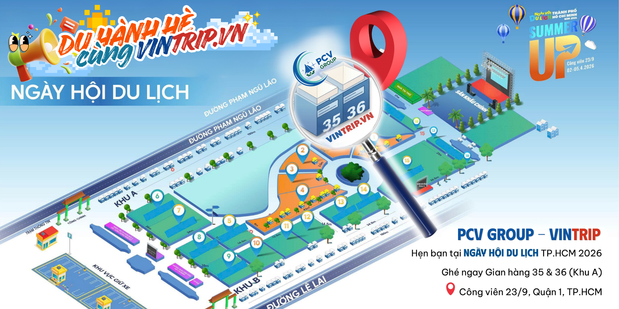 Lần Đầu "Chào Sân" Tại Ngày Hội Du Lịch TP.HCM 2026 - VINTRIP.VN  Mang Đến Trải Nghiệm Du Lịch Mới 